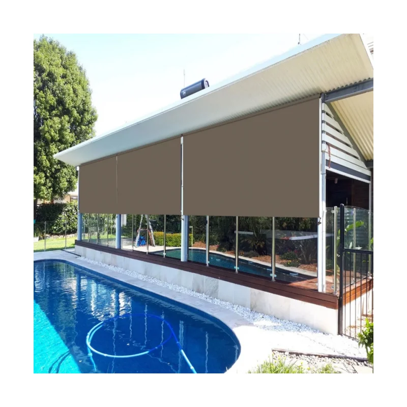 Outdoor Power Blinds - 2026 High Quality Battery Powered Windproof