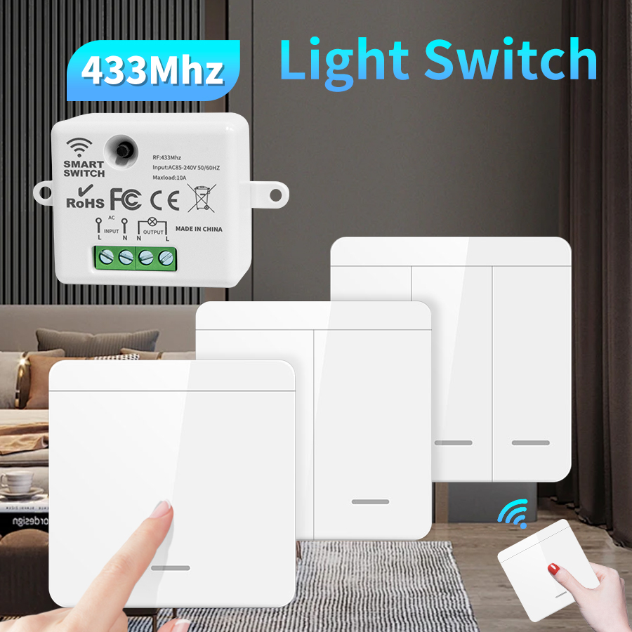 Outdoor Power Outlet With Remote Control - Wireless Light Switch RF 433Mhz Remote