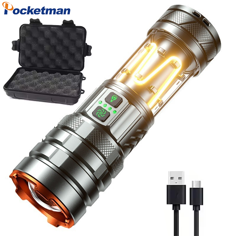 Outdoor Power Source - Outdoor Long Range Flashlight Type-C USB