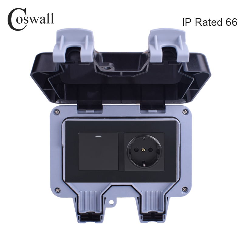 Coswall IP66 Weatherproof Wate - Power Switch Outdoor 评论和价格