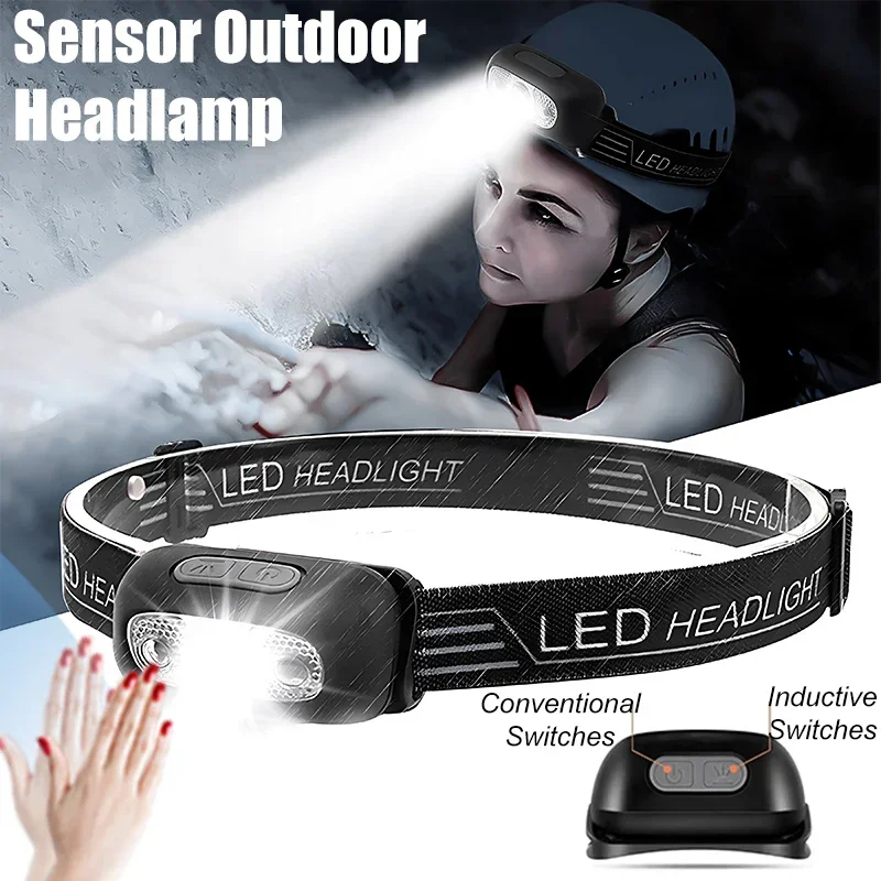 Powerful LED Headlamp Adjustab - Power Switch Outdoor 评论和价格
