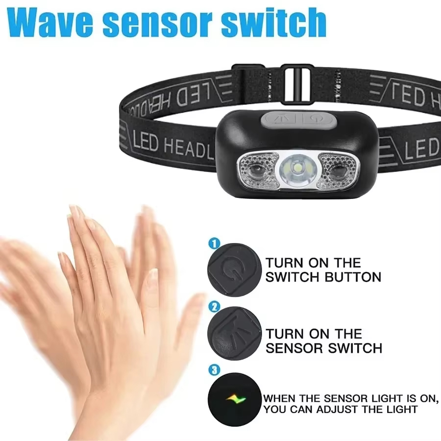 Powerful LED Headlamp Adjustab - Power Switch Outdoor 评论和价格