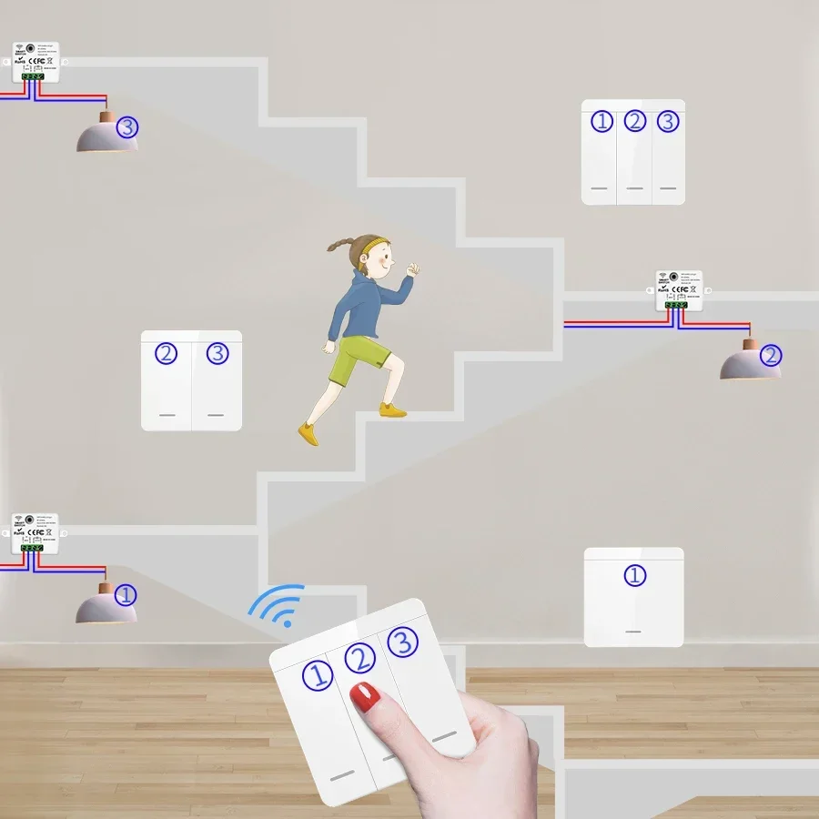 Wireless Wall Light Switch 433 - Outdoor Power Outlet With Remote Control 评论和价格