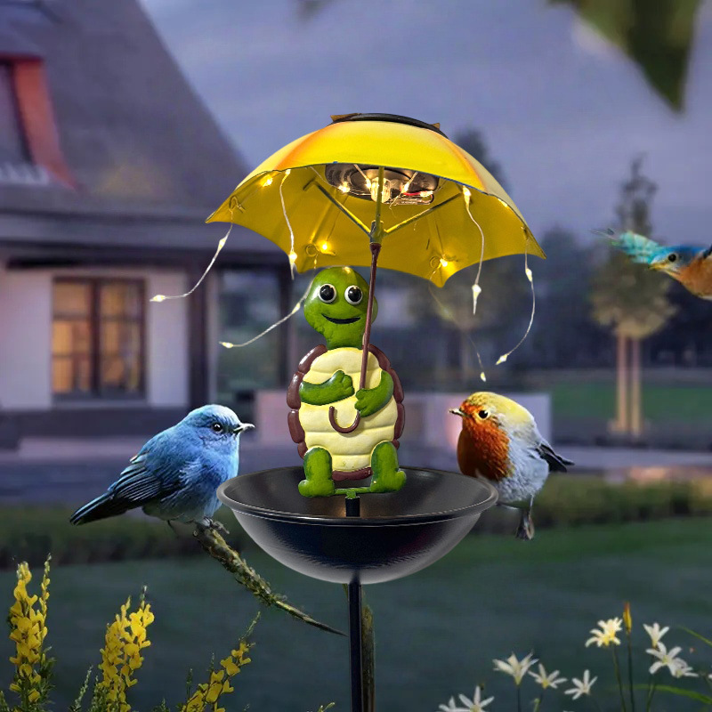 Solar-Powered Bird Feeder Ligh - Outdoor Yard Power Stake 评论和价格