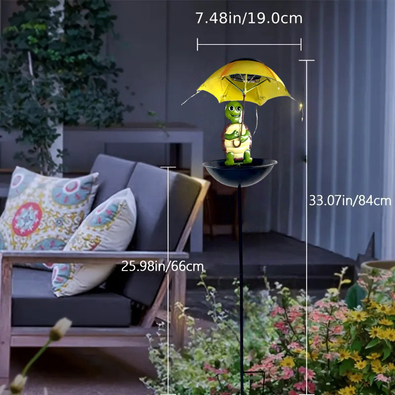 Solar-Powered Bird Feeder Ligh - Outdoor Yard Power Stake 评论和价格