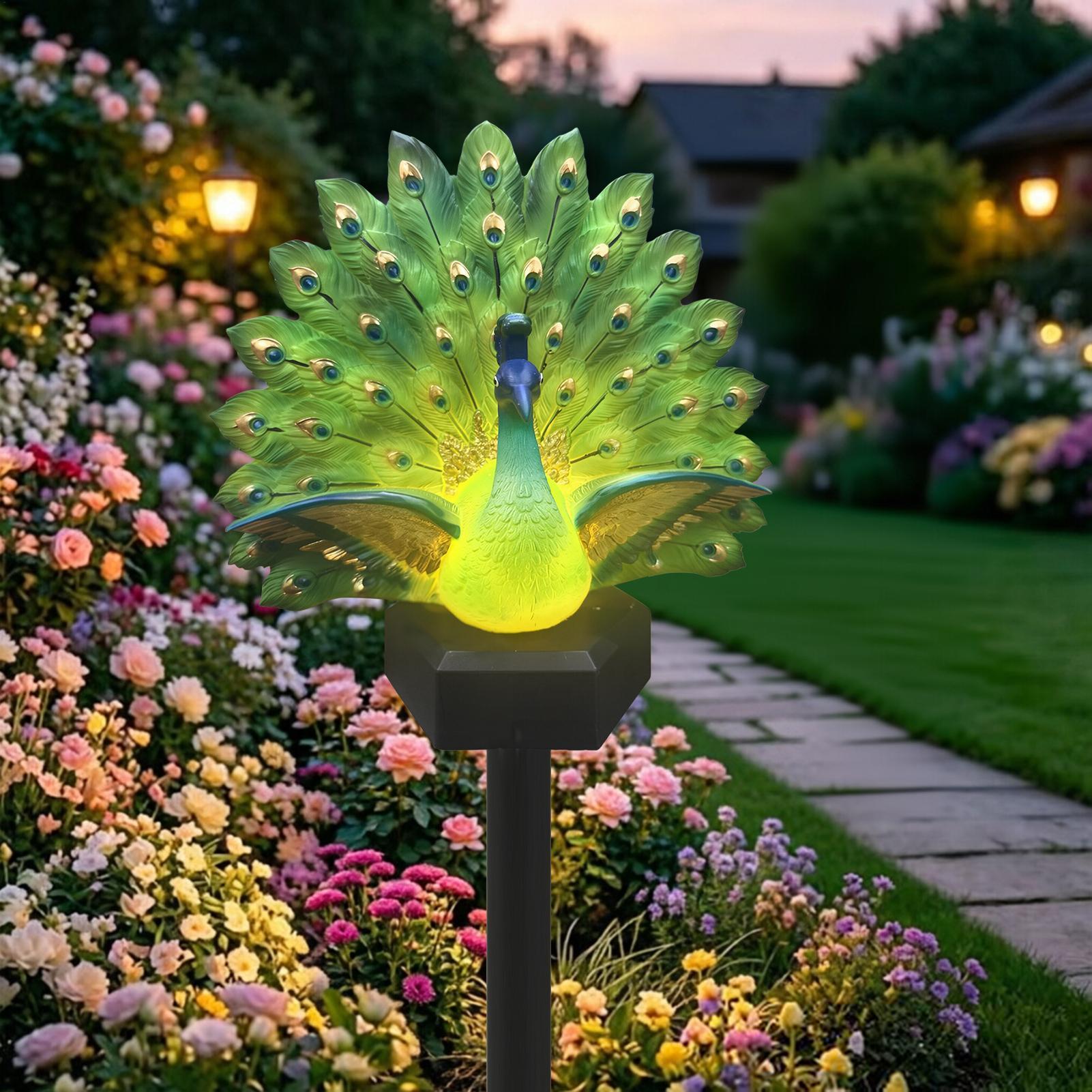 Solar Bird Yard Decorations So - Outdoor Yard Power Stake 评论和价格