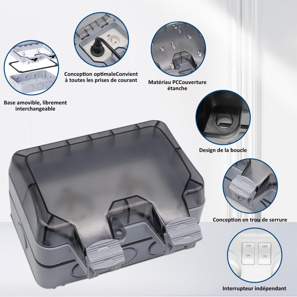 EIOMR France IP66 Weatherproof - Power Switch Outdoor 评论和价格