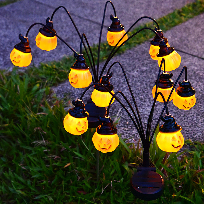 Solar Powered Halloween Pathwa - Outdoor Yard Power Stake 评论和价格