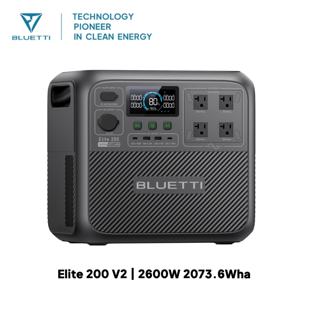 【Renew】BLUETTI Elite 200 V2 Po - Outdoor Power Source 评论和价格