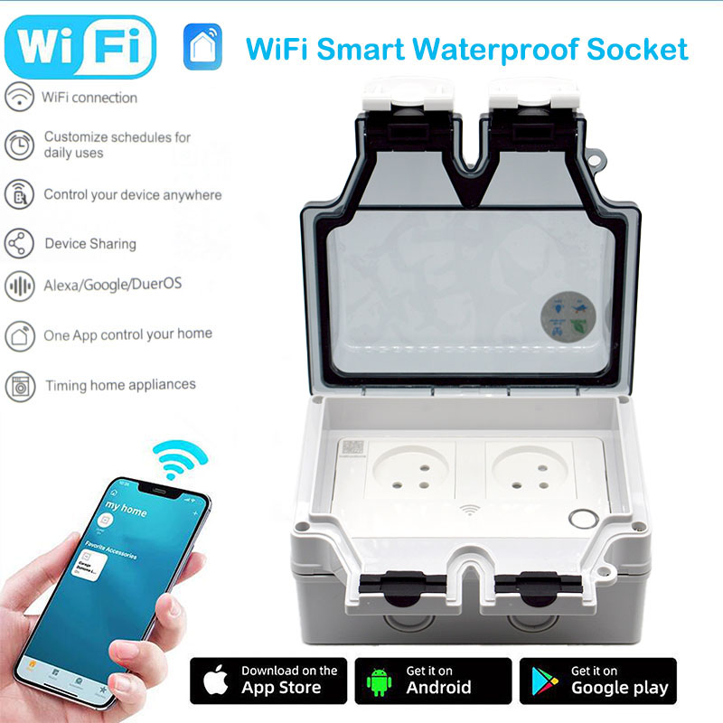 16A Smart Socket IP66 Waterpro - Outdoor Power Outlet With Remote Control 评论和价格