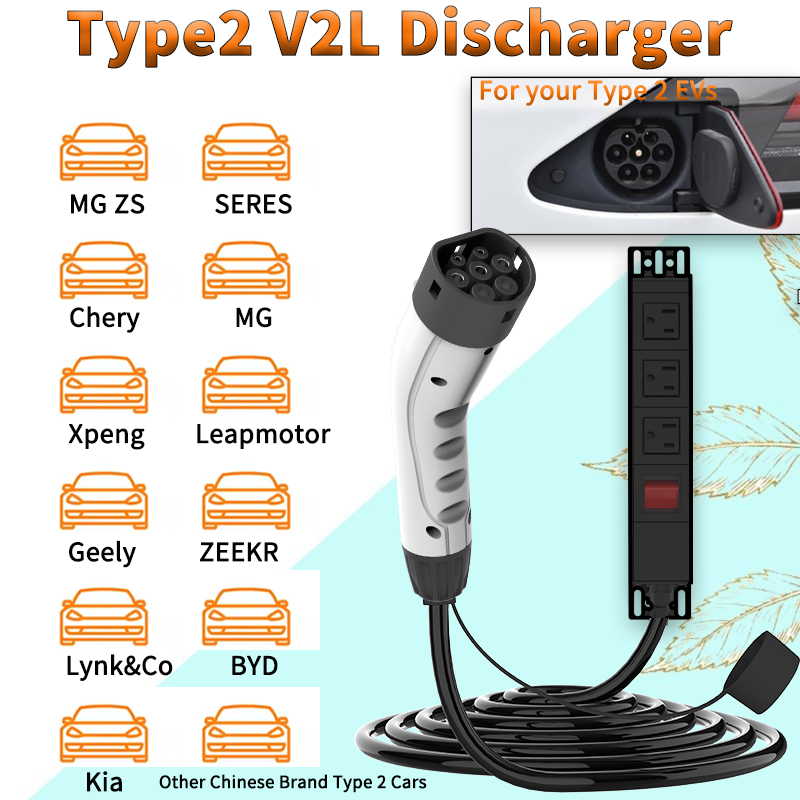 WUFEN Portable Type 2 V2L Cabl - Power Switch Outdoor 评论和价格