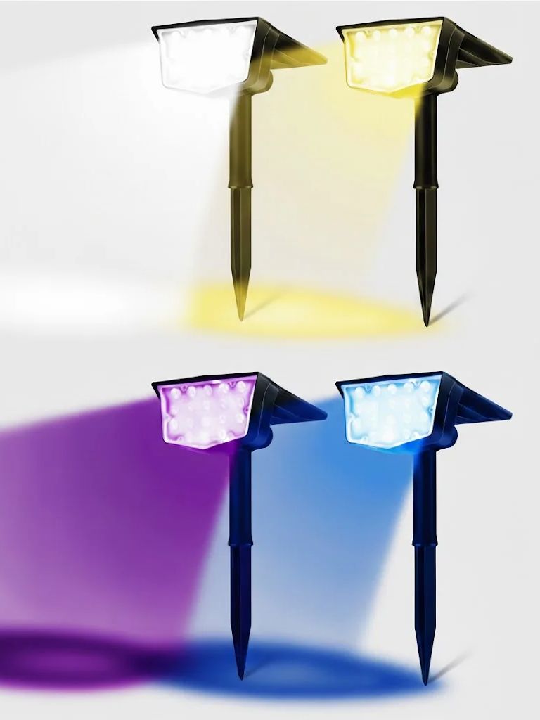 2Pcs Solar Outdoor Spot Lights - Power Switch Outdoor 评论和价格
