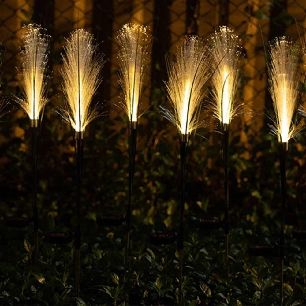 Solar Powered Reed Lights Outd - Outdoor Yard Power Stake 评论和价格
