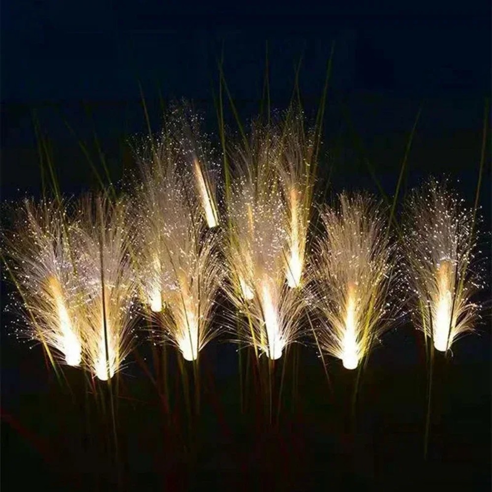 Solar Powered Reed Lights Outd - Outdoor Yard Power Stake 评论和价格