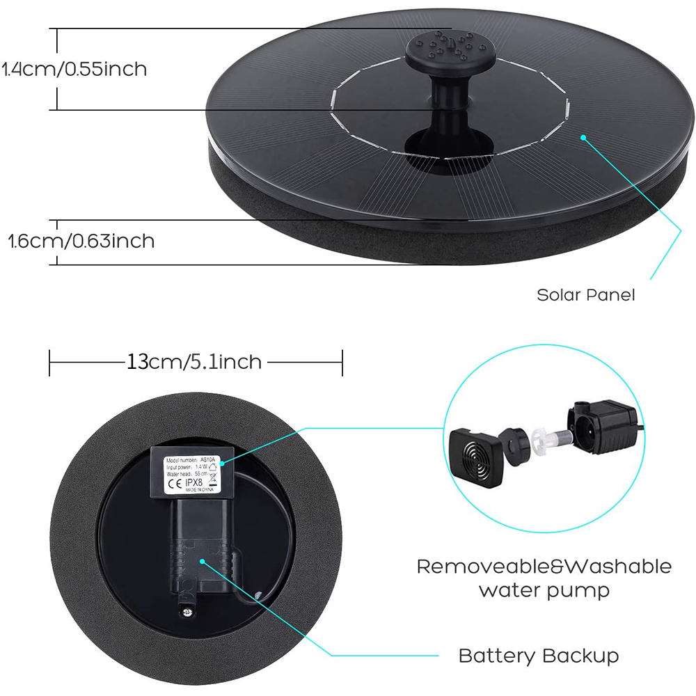 Waterfall Fountain Mini Solar  - Outdoor Power Source 评论和价格
